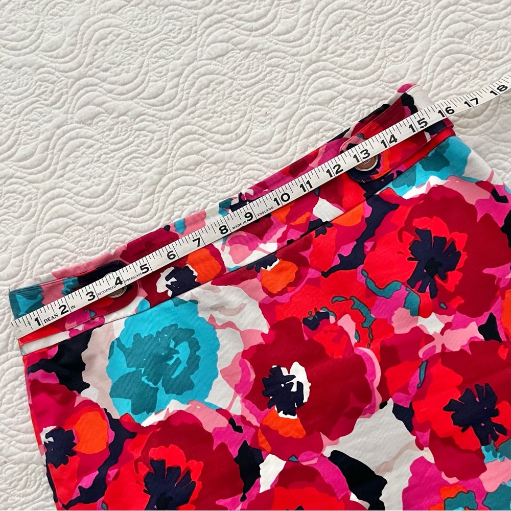 Rafaella Skirt Size 10 Midi Straight Colorful Floral and Belle Amie Shirt PM - Picture 11 of 16
